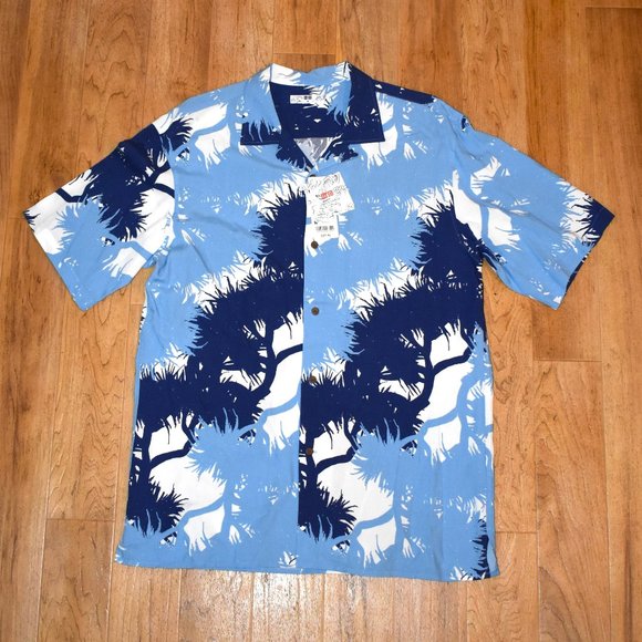 Uniqlo Other - NWT UNIQLO Hawaii Easy Care Printed Open Collar Short Sleeve Shirt Sz M